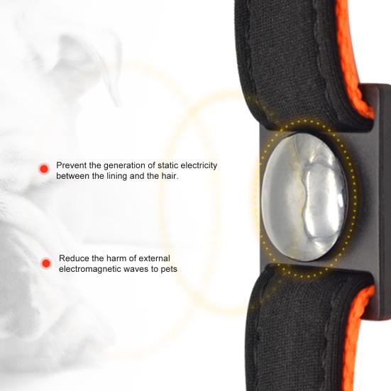 Magnetic Dog Collar Pet Collar with Reflective Dot Strips Adjustable Breathable Collar for Night