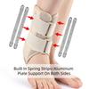 Elastic Spring Strip Aluminum Plate Type Ankle Support Sports Ankle Brace With Compression Straps Ankle Sleeve For Protection