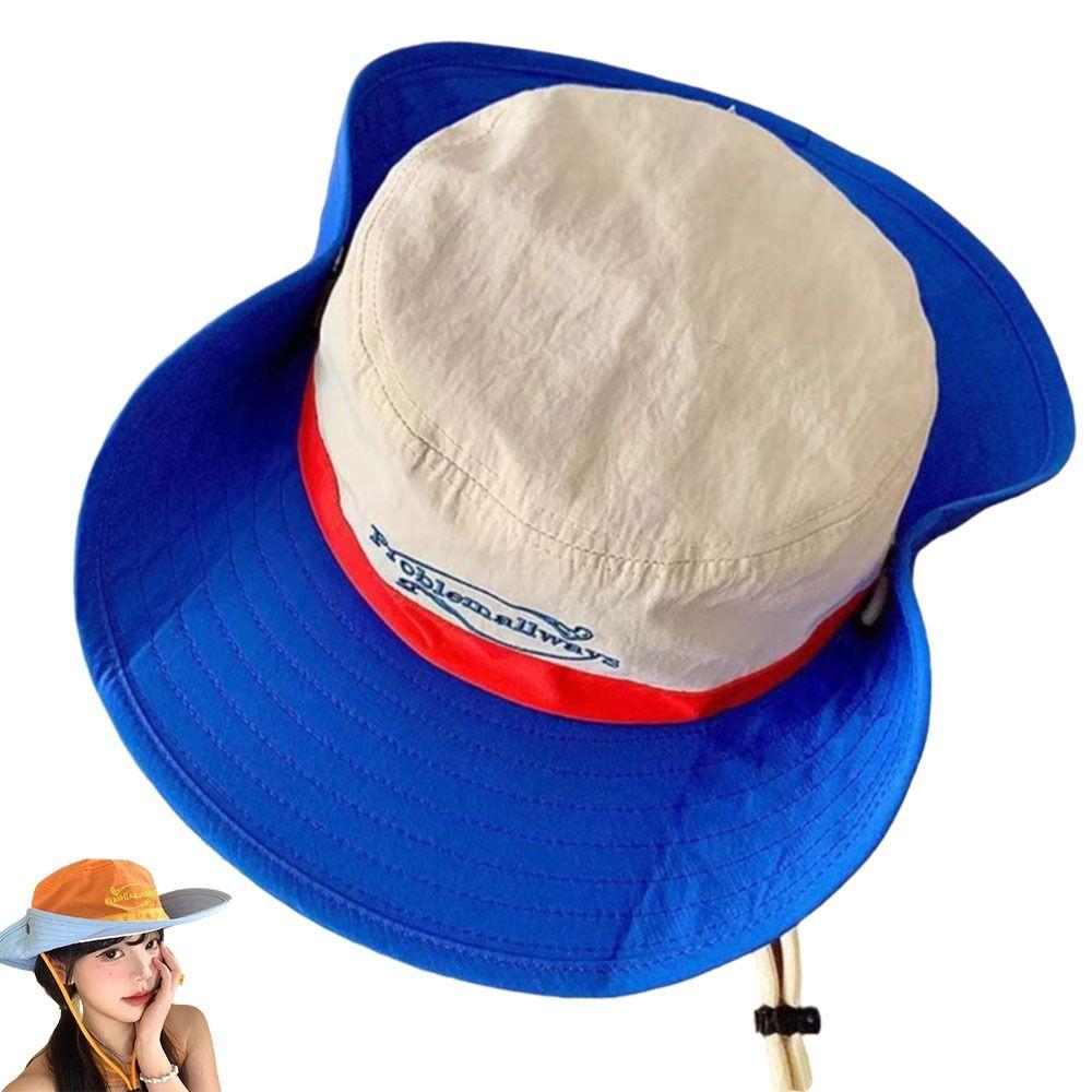 Big Brim Quick-drying Bucket Hats Sun Protection Sun Hat Retro Camping Cap  Outdoor