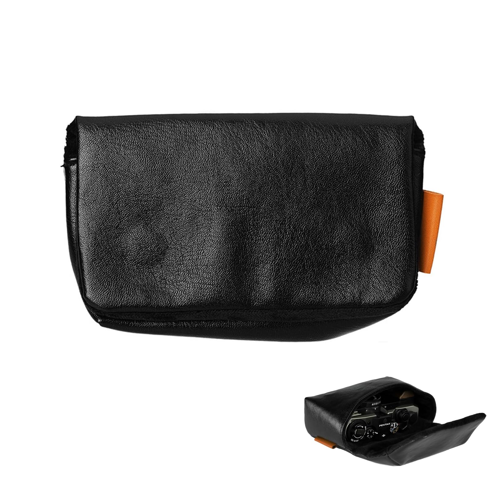 

BOCAIDHK Digital Camera Storage PU for Sony Canon and RICOH II with Magnetic Closure Pouch, Leather, RX100, M2, M3, HX7, HX9, WX500, G7X, G7II, G9X, чорний