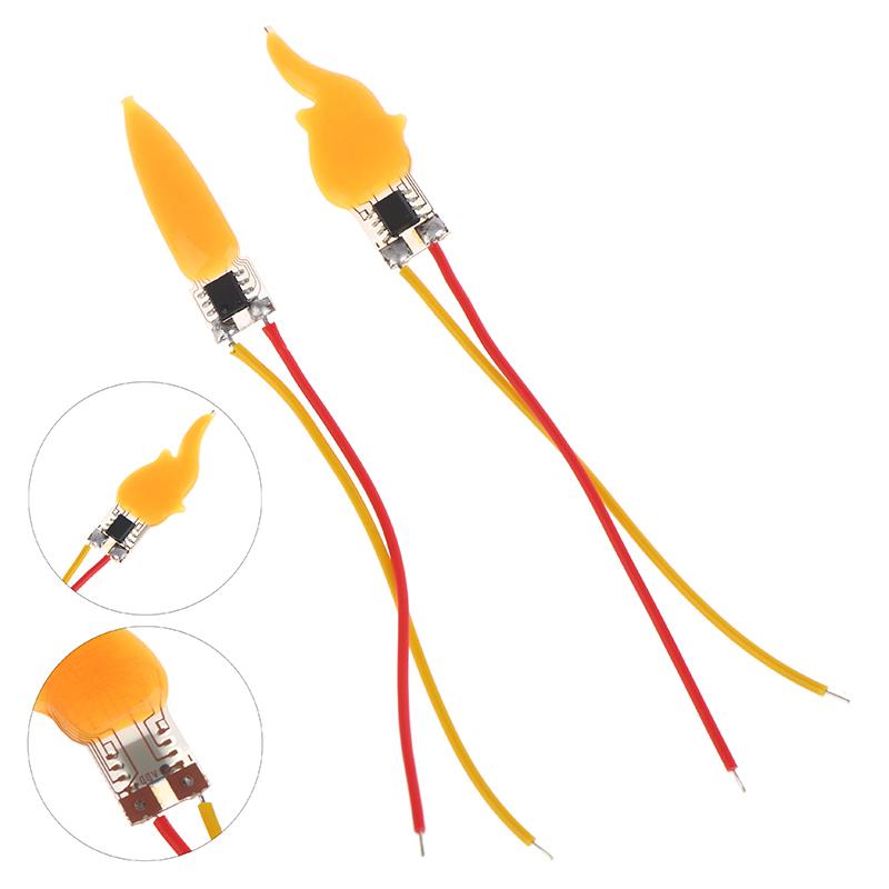 2/5/10Pcs Flame Light Bulbs 2200K Diode Flame Led Filament 3V Led Flame Effect Light Bulb For Newyear Christmas Party Decor