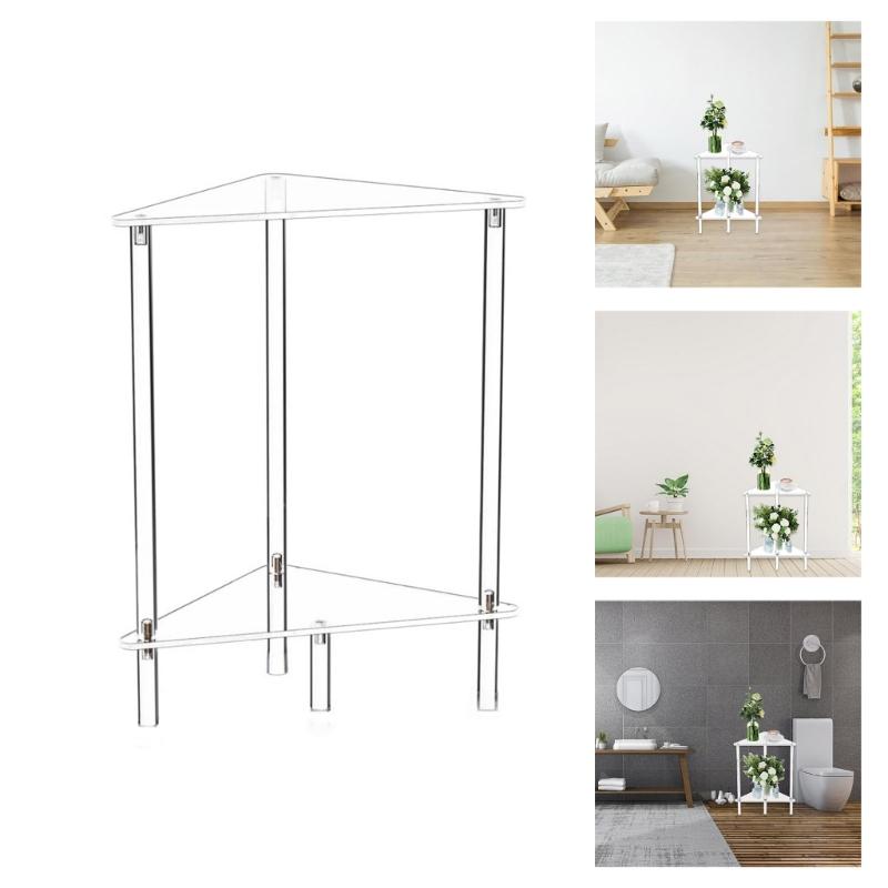 Modern Triangulum Shower Shelf 2 Layer Waterproof Bathroom Organizers With No boring Installation