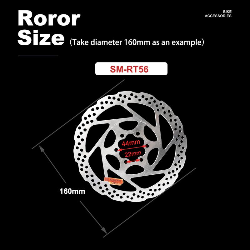 DEORE SM RT56 160MM 180MM 6-bolt brake rotor, suitable for mountain bike disc brake rotor bicycle parts