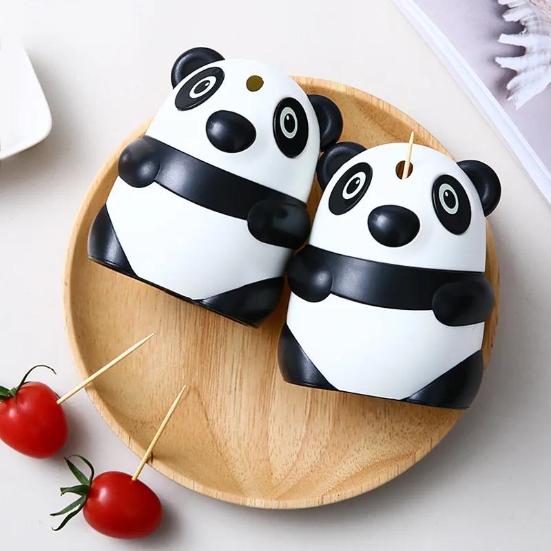 1PC Tandenstokerhouder Cartoon Panda Tandenstokerdoos Woonkamerdecoratie Tandenstokerdispenser Decoratie