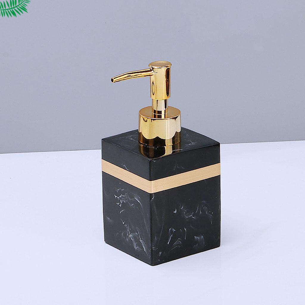 Reusable Resin Soap Dispenser Manual Empty Liquid Lotion Pump Bottle for Room Countertop