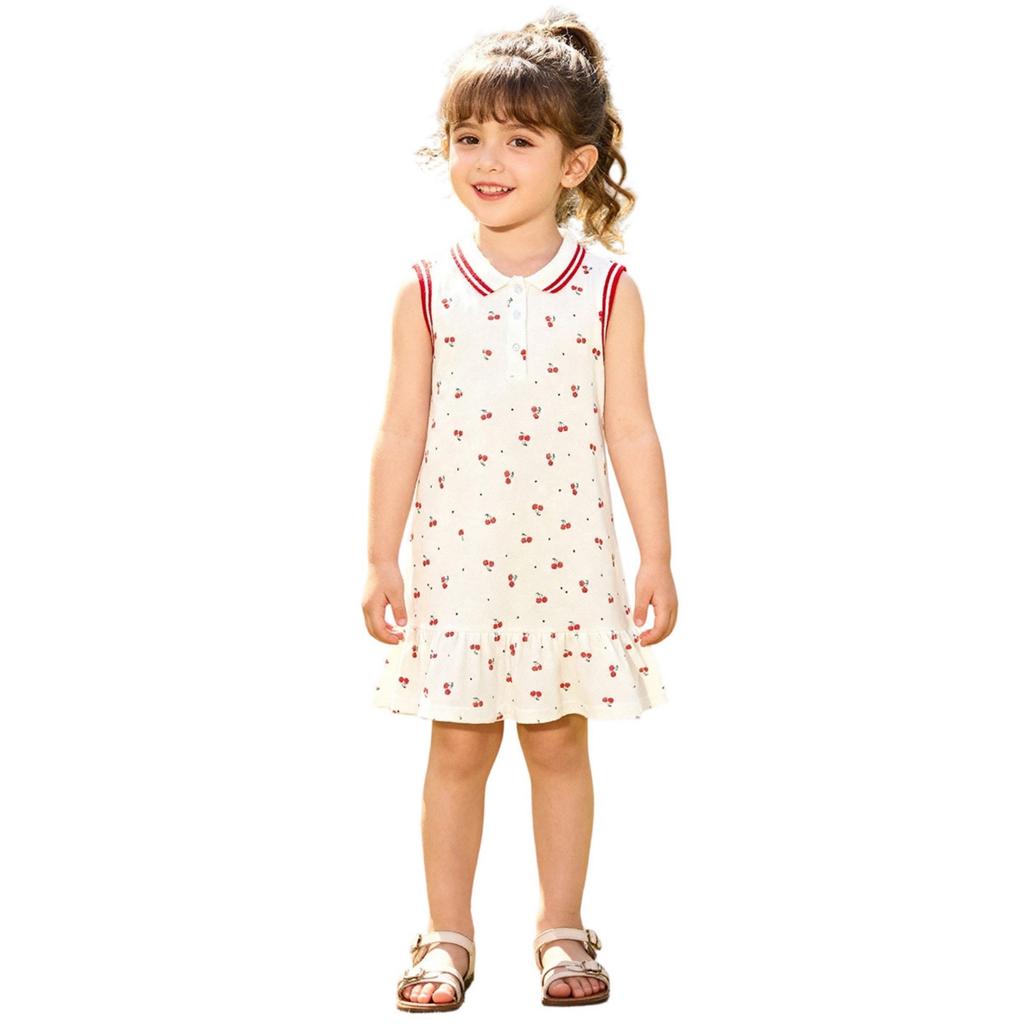 Girls Sleeveless Summer Dress Cute Casual Sundress for Toddler and Little Girls