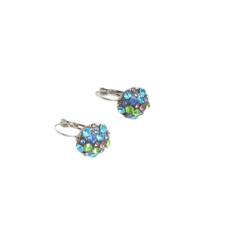 Stylish Zircon Double-Layer Earrings: Gold & Silver Japanese, Korean, European, & American Design for Women