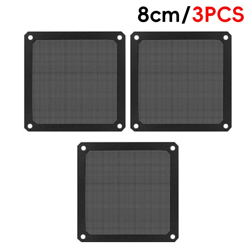 8/9/12/14cm 8-14cm Chassis Dust Filter PC Dustproof Mesh Cover Net Magnetic Frame Dust Mesh with Hole PC Cooling Fans Cover