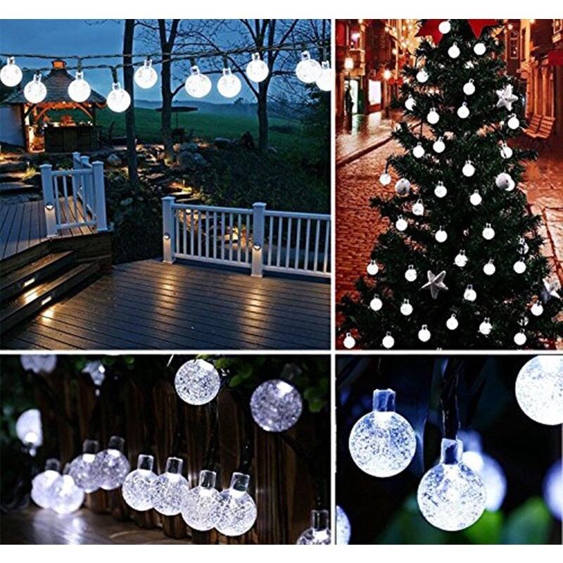 5M 10M 100LEDs LED String Lights Fairy Bubble Ball Lamp Holiday Lighting Garland AAA Battery Indoor For Christmas Wedding Decoration