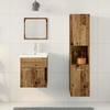 Bathroom Furniture Set with Shelf 4 pcs Reclaimed Wood Effect Wood Based Material