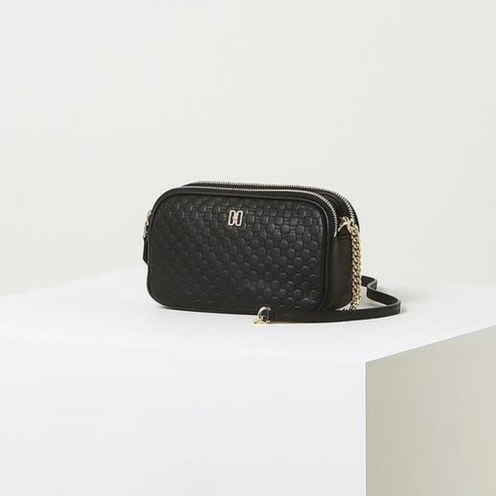 

Daks Black Logo Pattern Leather Mini Crossbody Bag Dcwa2f517 Single option