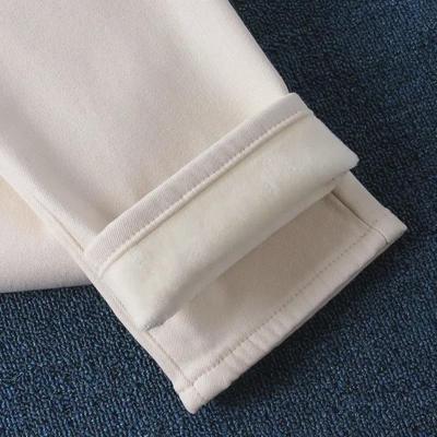 Høyhælte Smale Hvite Jeans for Kvinner - 2025 Vår/Høst Koreansk Stil Ni-punkts Bootcut