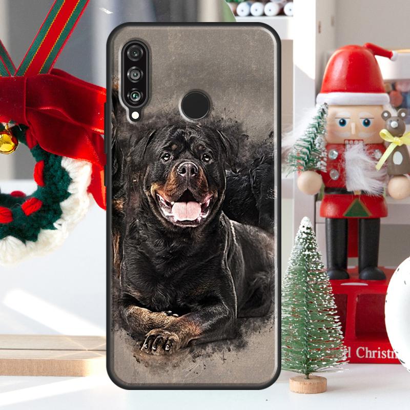 Cute Rottweiler Dog For Huawei Nova 5T 9 10 SE 7i 8i 11i 12i Y73 Y72 Y61 Y91 Y60 Y70 Y90 P20 P40 P30 Lite Case