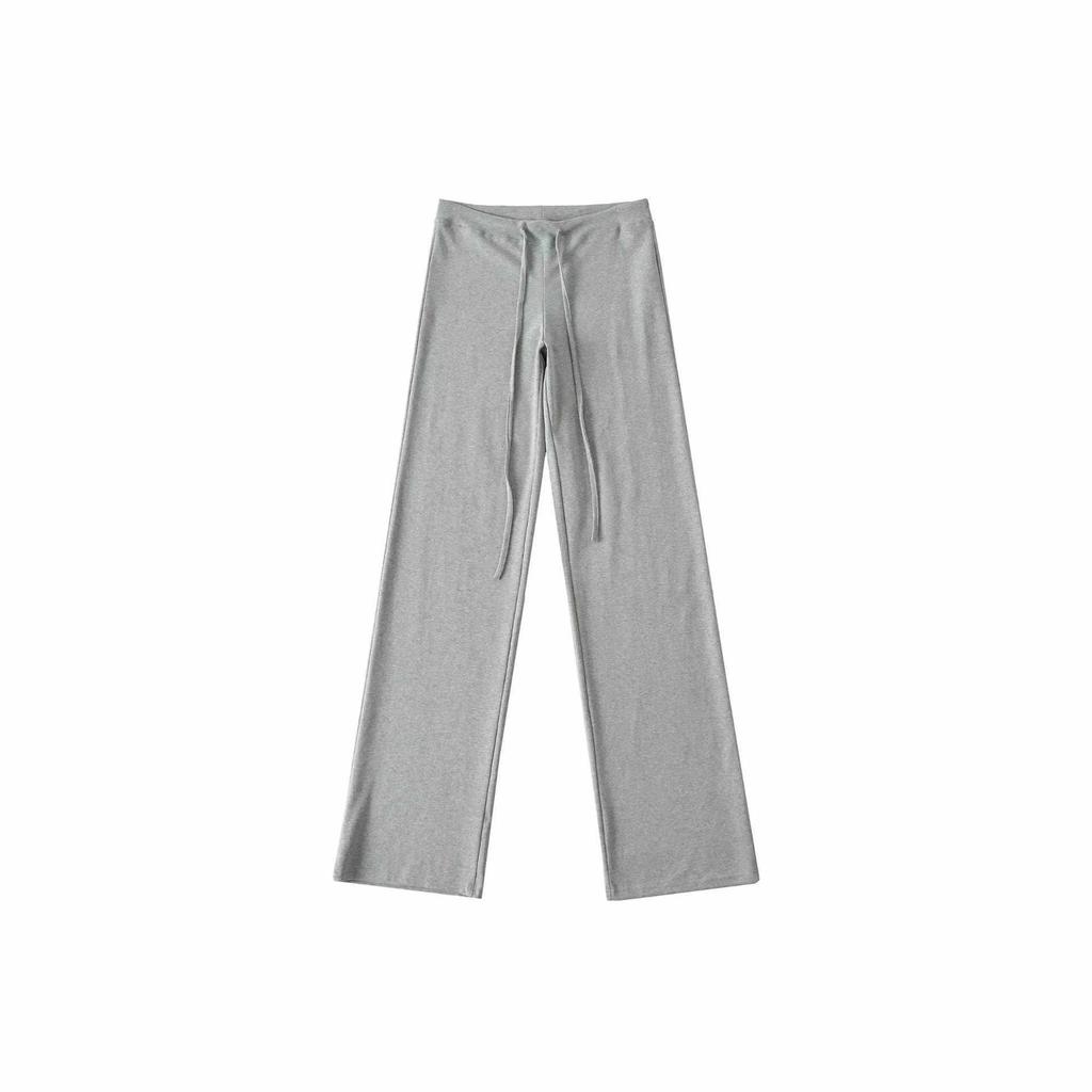 Women's High-Waisted Drapey Drawstring Pants – Casual, Loose-Fit, Mid-Low Waist Sweatpants for Home, Yoga, & Autumn Comfort.