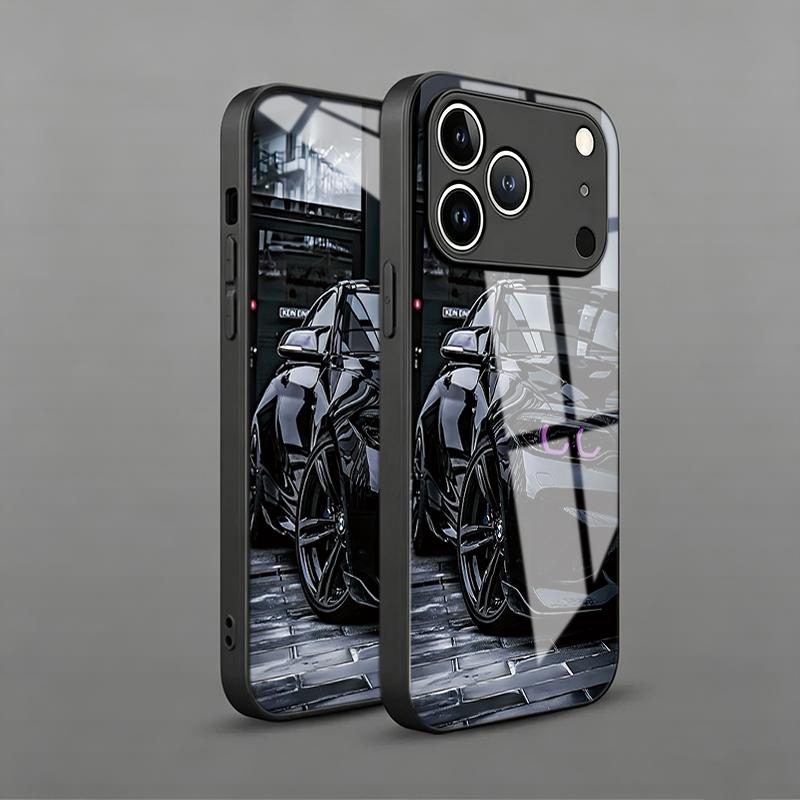 Cool Sports Car Tempered Glass Phone Case For Samsung Galaxy S26 Ultra S25 Plus S24 Ultra S25 Ultra 5G S23 FE Lens Protect Cover