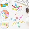 100Pcs Coloured Paper Clips Set 28mm Small Paper Clips with Storage Box Colored Metal Pins Kit for Office School Home Paperwork