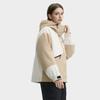 FILA Original Series Woven Hooded Long Sleeve Jacket Down Coat Women Jacket Khaki F11W449704FLK