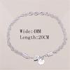 Trendy 4mm Silver-Plated Twisted Rope Bracelet for Women