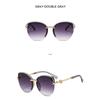 Women's Sunglasses, Fashionable Cat's Eye Half-frame Sunglasses