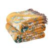 European Cotton Blanket And Throws Gauze Flowers Sofa Towel Double-sided With Tassels Four Seasons Leisure Blanket Thin Quilt