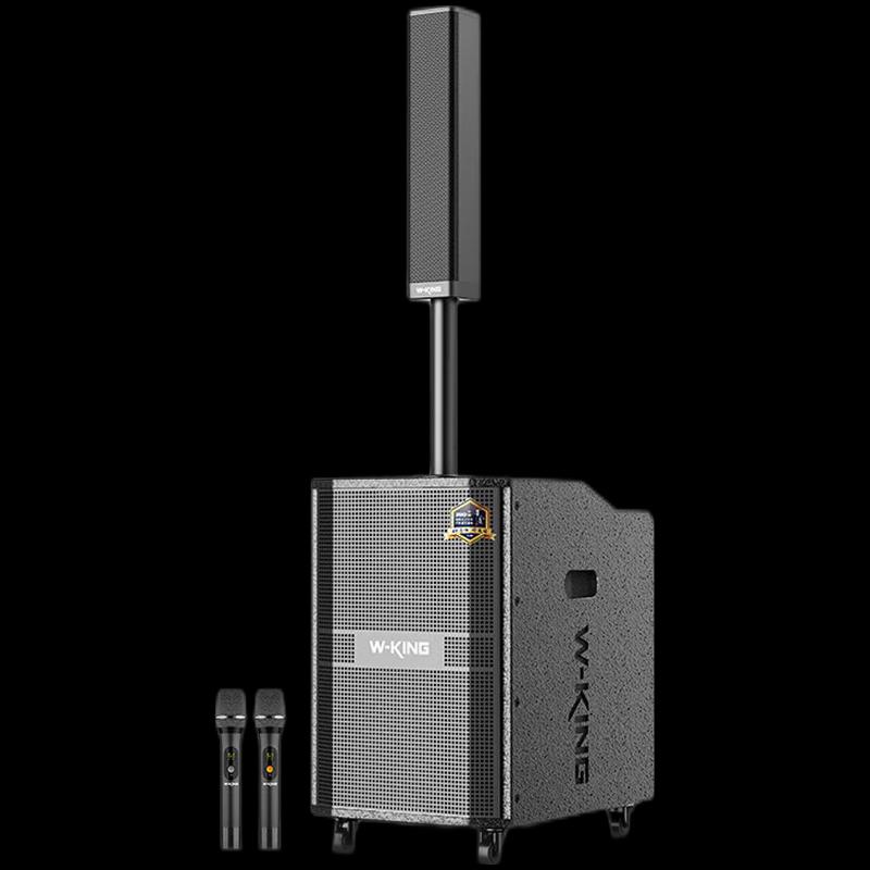 W-King K30 380W Portable Outdoor Bluetooth Trolley Speaker with Dual Mics CN plug (adapter included) (CN version)