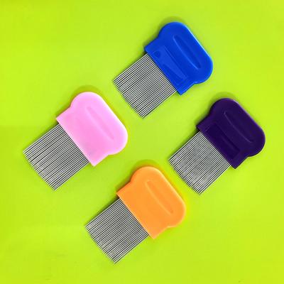 Long Needle Pet Comb Dog Flea Cleaning Comb Stainless Steel Needle Comb Comb for Lice and Flea Removal with Tight Teeth