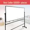 Large Double-Sided Mobile Magnetic Whiteboard for Home or Office