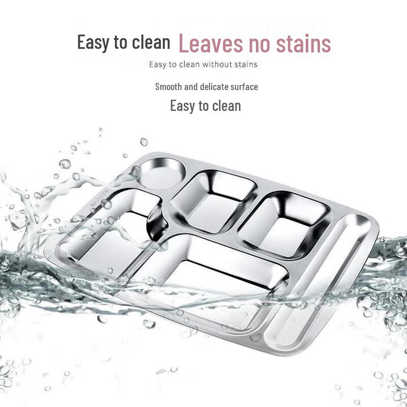 ZLIII Stal nierdzewna 304 Podzielona tacka na lunch