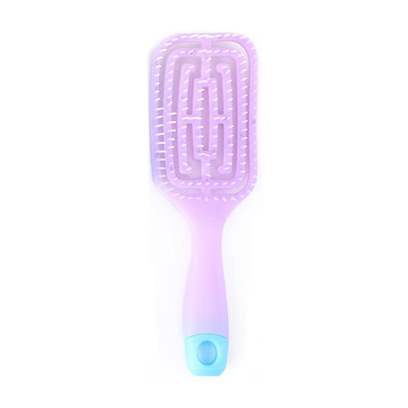 Massage Comb Curly Hair Styling Hair Comb Fluffy Plastic Hair Comb, Large Curved Comb Rib Comb
