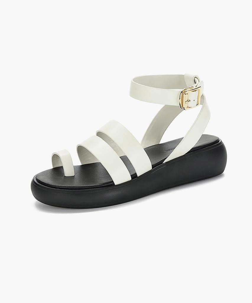 Recur Ecur Signature Chunky Platform Sandals Ivory 1222