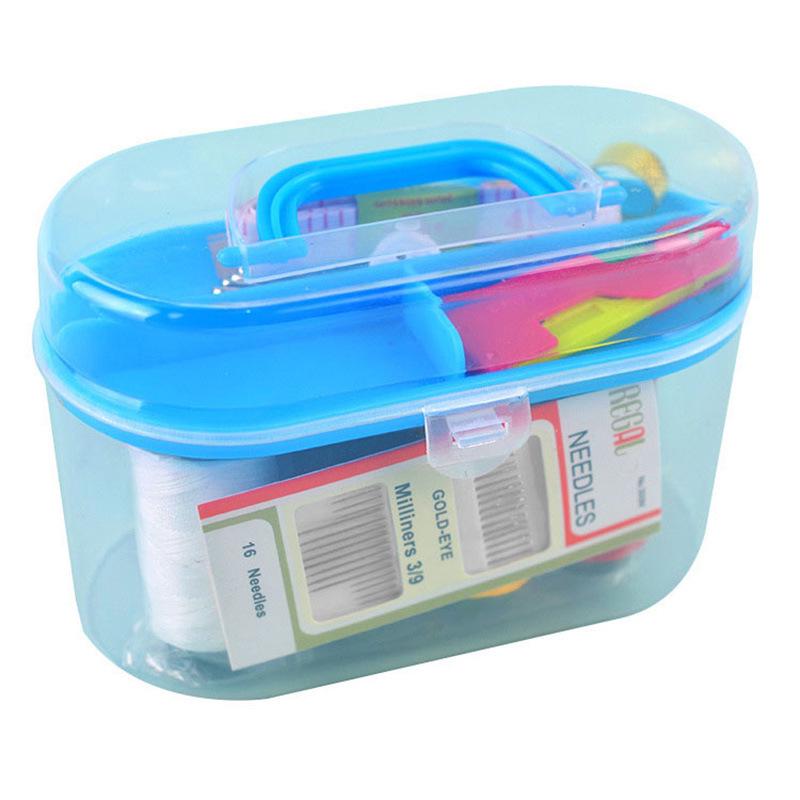 46-Piece Large Sewing Kit: Needle & Thread Mending Set