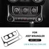 Real Soft Carbon Fiber Sticker For Jeep Wrangler JK JKU 2011 2012 2013 2014 2015 2016 2017 Car AC Cigarette Light Panel Trim