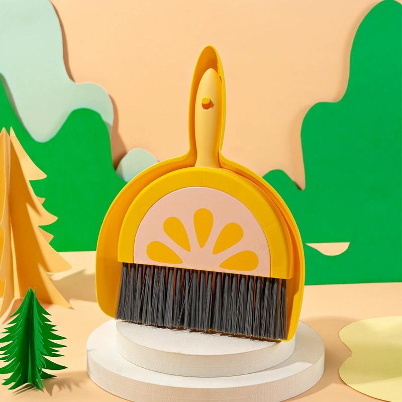 1pc Mini Broom And Dustpan Set Broom Dustpan Brush Desktop Cleaning Cleaning Garbage Shovel For Home Living Room Table Camping