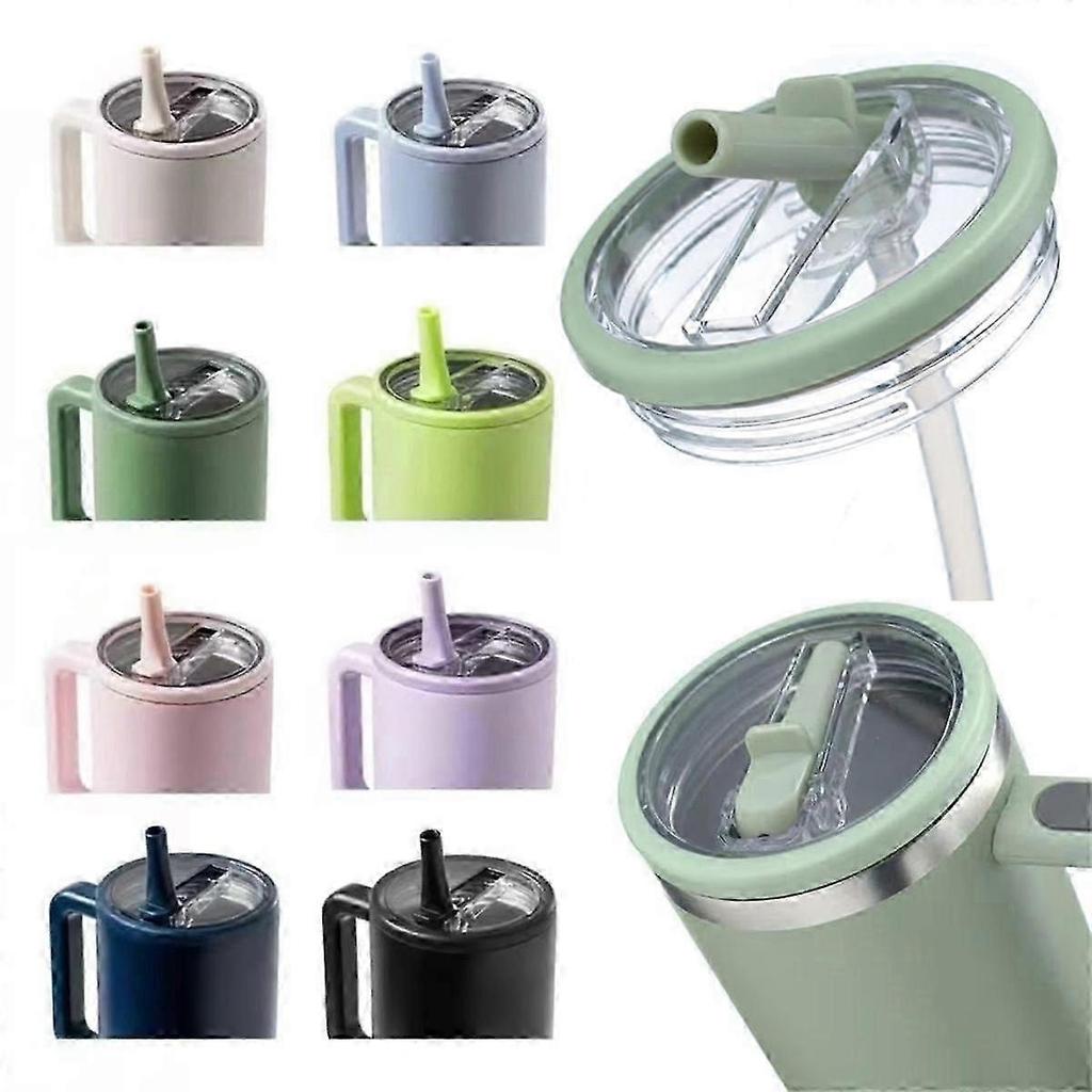40oz Replaceble Tumbler Flip Straw Lid for Quencher Straw Lid Replacement Fit for HydroJug Traveler
