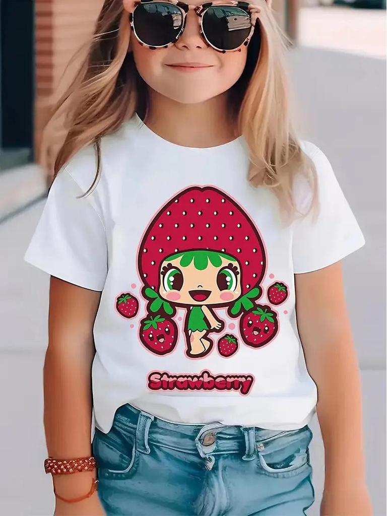 Pure Cotton Solid Color Children's Short-Sleeve T-Shirt for Girls and Boys