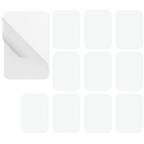 White Steel Plate Magnet, 45x65mm, Support Plate, Compatible with 3M Super Strong Double-Sided Tape, Adhesive, Metal Plate, Stainless Steel, Support P