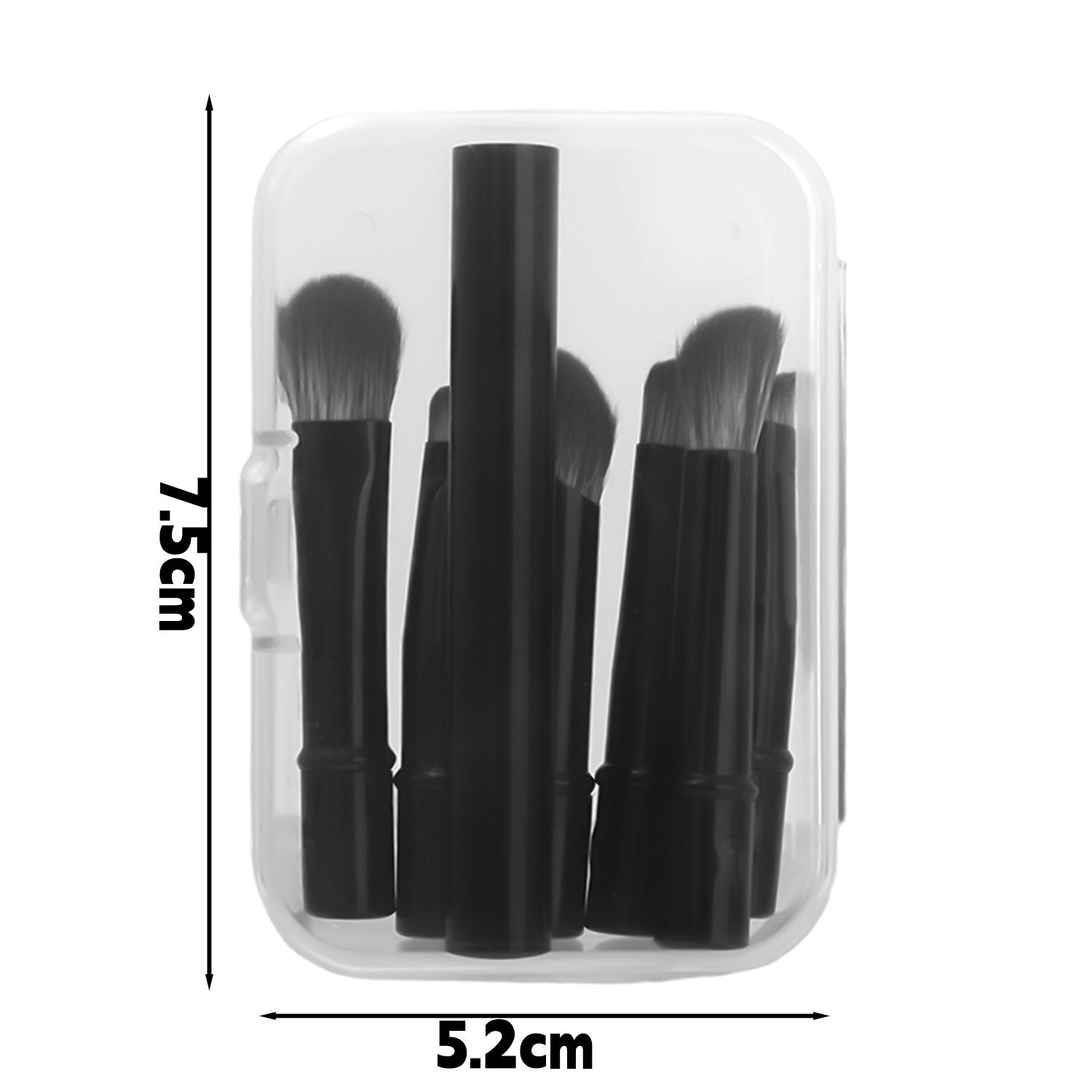 

Portable Makeup Brush Head Soft Eyeshadow Eyeliner Lip Liner Brushes Travel Replacement Brush Mini Detail Eye Makeup Tools чёрный