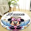 Personalized M-Minnie Round Chair Office Rug - Perfect for Mat, Office Chair & More - Ideal Gift for Birthdays and Holidays