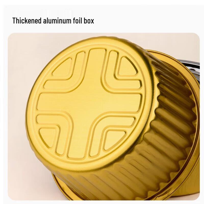 Disposable Gold Round Aluminum Foil Takeout Containers