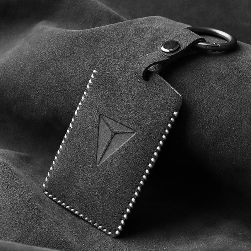 Car Key Card Holder Protector Cover Suede Leather For Changan Deepal Sl06 S07 S7 Sl03 Card Key Fob Case Shell Car Accessories