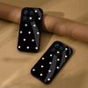 Cute Polka White Hearts Phone Cover for Xiaomi 15T 14T Pro Hard Gloss Acrylic Back Soft TPU Frame Anti-scratch Protective Case