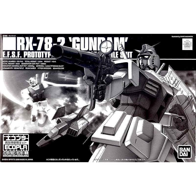 

Eco plastic for Bandai Hobby Center HG 1/144 RX-78-2 gundam plastic model