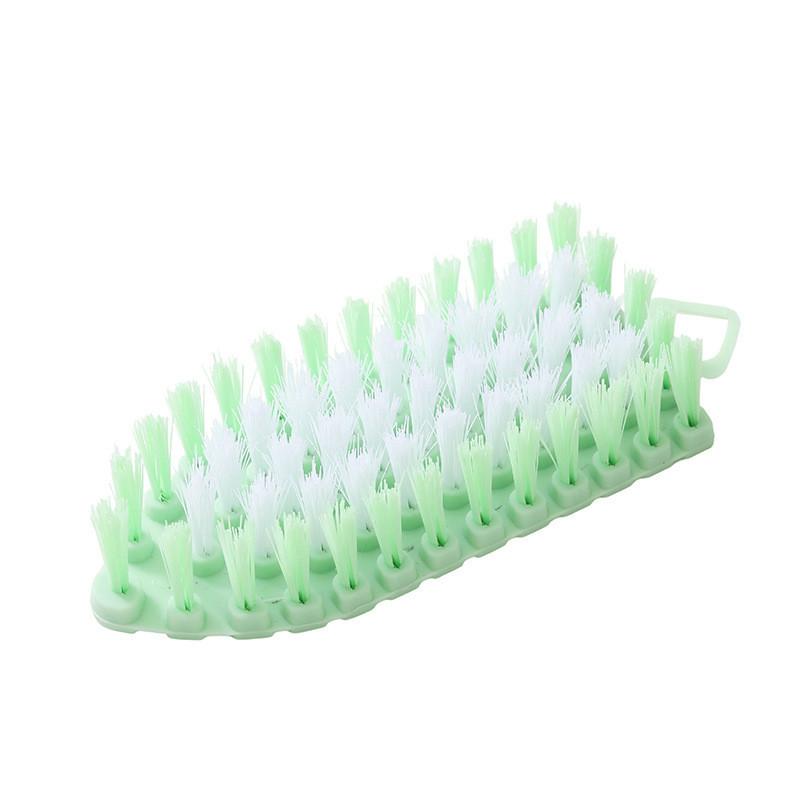 Concave Convex Design Folding Shoe Brush Household Cleaning Brush Ring Hanging