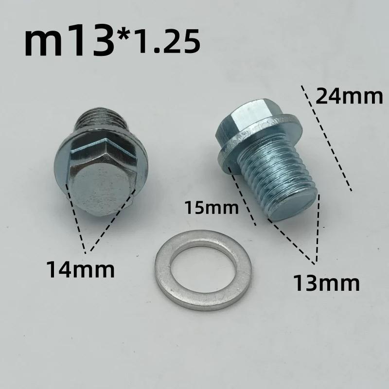 Car Oil Pan Drain Screw Oil Collection Groove Drain Plug Screw Kit M13 M15 M17 High-quality Oil Drain Plugs 3