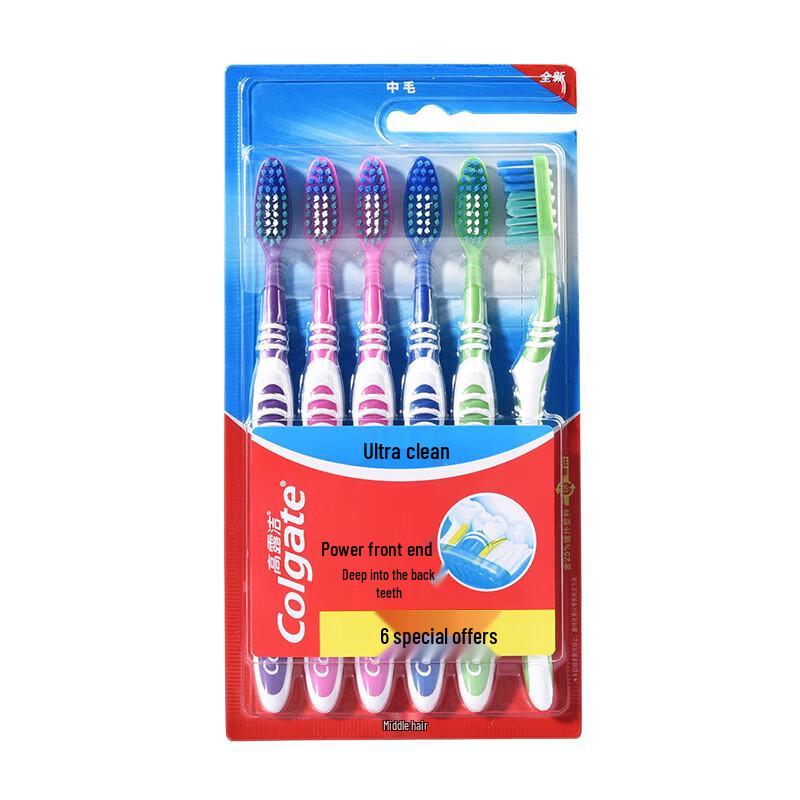 Colgate Ultra Clean Medium Bristle Toothbrush 6-Pack