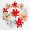 10pcs Simulation Flower Christmas Flower Honeysuckle Christmas Tree Pendant Accessories Decoration Fake Flower DIY Handmade