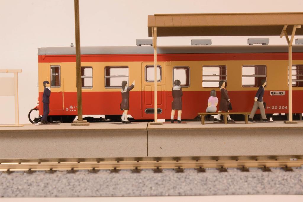PLUMPMOA HO gauge Street corner accessory series Island local platform Extension set B Paper kit MS080 Diorama supplies 1/80 (roof)