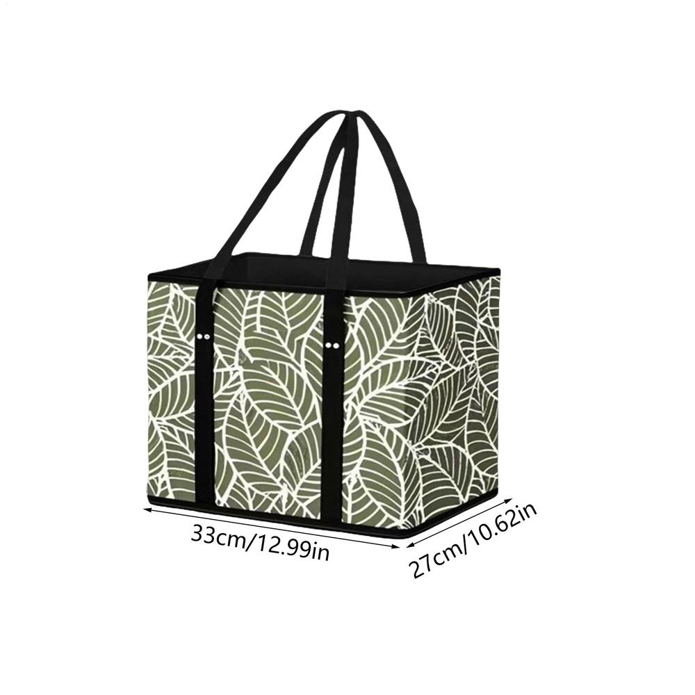 Большая продуктовая сумка-тоут Складная продуктовая сумка с ручкой для одежды Сверхпрочный чехол для хранения с коробчатой формой чтобы стоять 4470₽