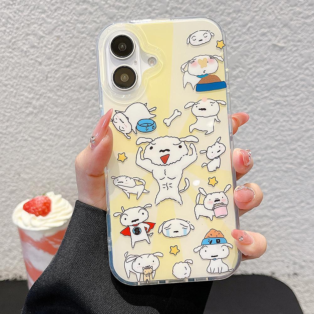 Painted Phone Case for iPhone 12 13 15 16 iPhone 16 12 13 14 15 Pro  14 15 16 Pro Max Coverage Shockproof Anti-Fingerprint Fresh Style Protective Case
