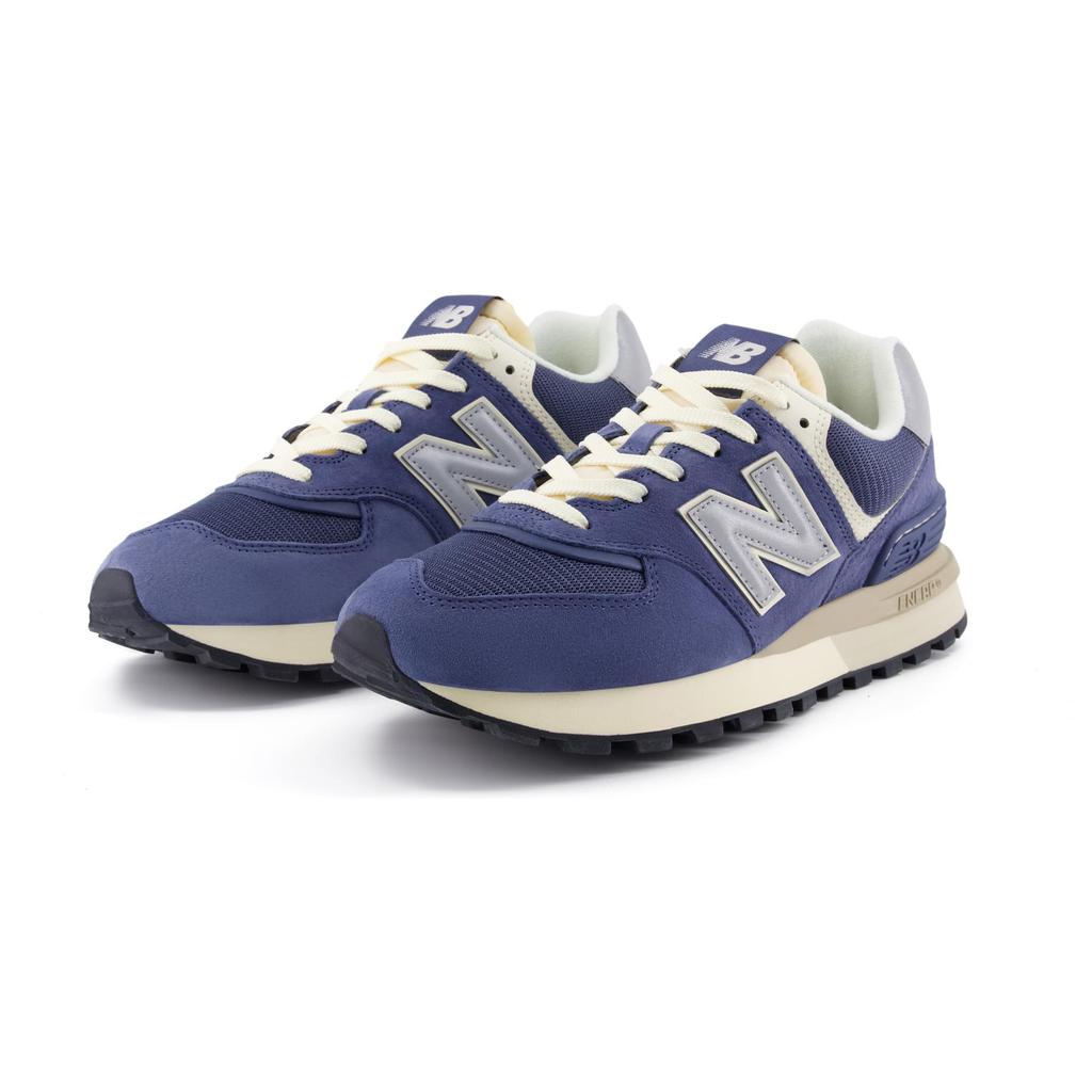 New Balance Unisex 574 White Blue U574LGMB